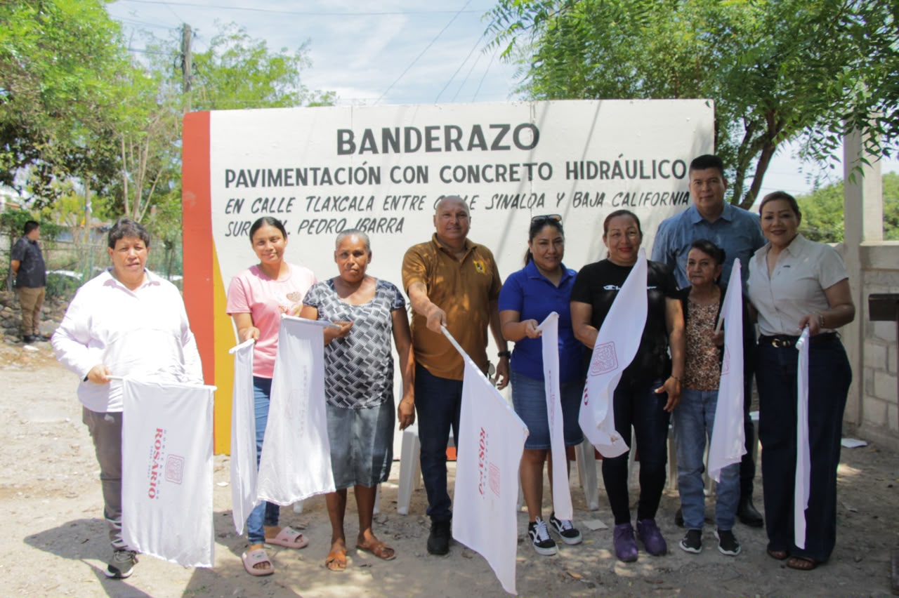 Continúa la transformación de la colonia Pedro Ibarra; Claudia Valdez inicia pavimentación de la calle Tlaxcala
