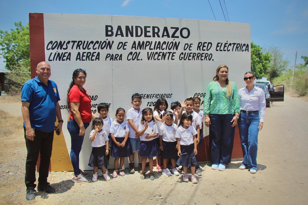 Gobierno de Rosario inicia ampliación de red eléctrica en la colonia Vicente Guerrero.