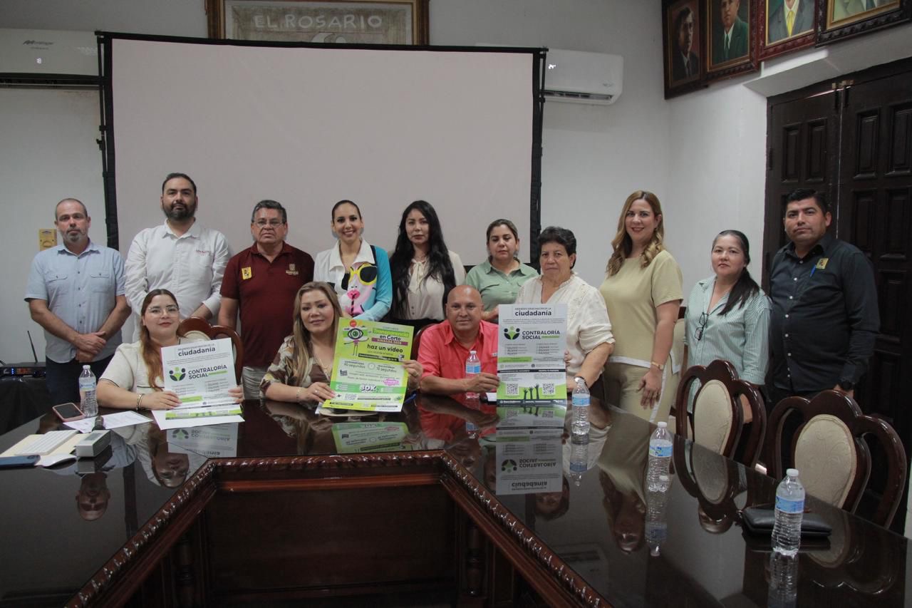 Gobierno de Rosario invita a participar en el Premio de Contraloría Social Sinaloa 2026